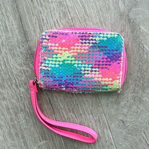 Girls sequined wallet